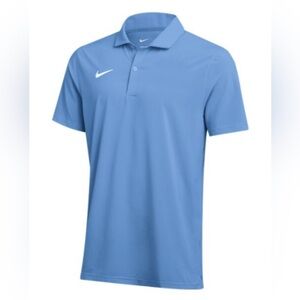 NIKE MEN’S DRI-FIT POLO SS WOVEN Valor Blue/White NWT